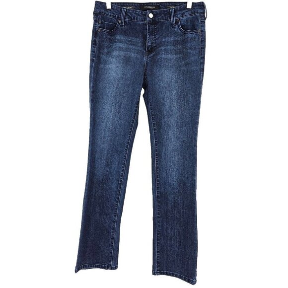 Liverpool Sadie Straight Leg Jeans Dark Wash Women's Size 10/30 Mid Rise Denim - Picture 1 of 10